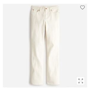 J. Crew Jeans Full Length Demi Boot Ecru Size 30 Petite Cream Denim Classic NWT